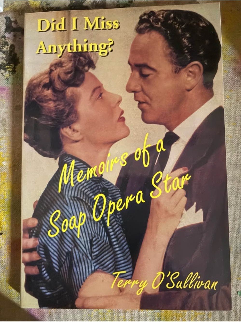 Memoirs of a Soap Opera Star Vintage-Style Art Poster (Cream, Brown)